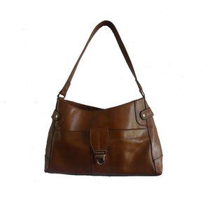 Liz Claiborne Brown Purse with outside pocket